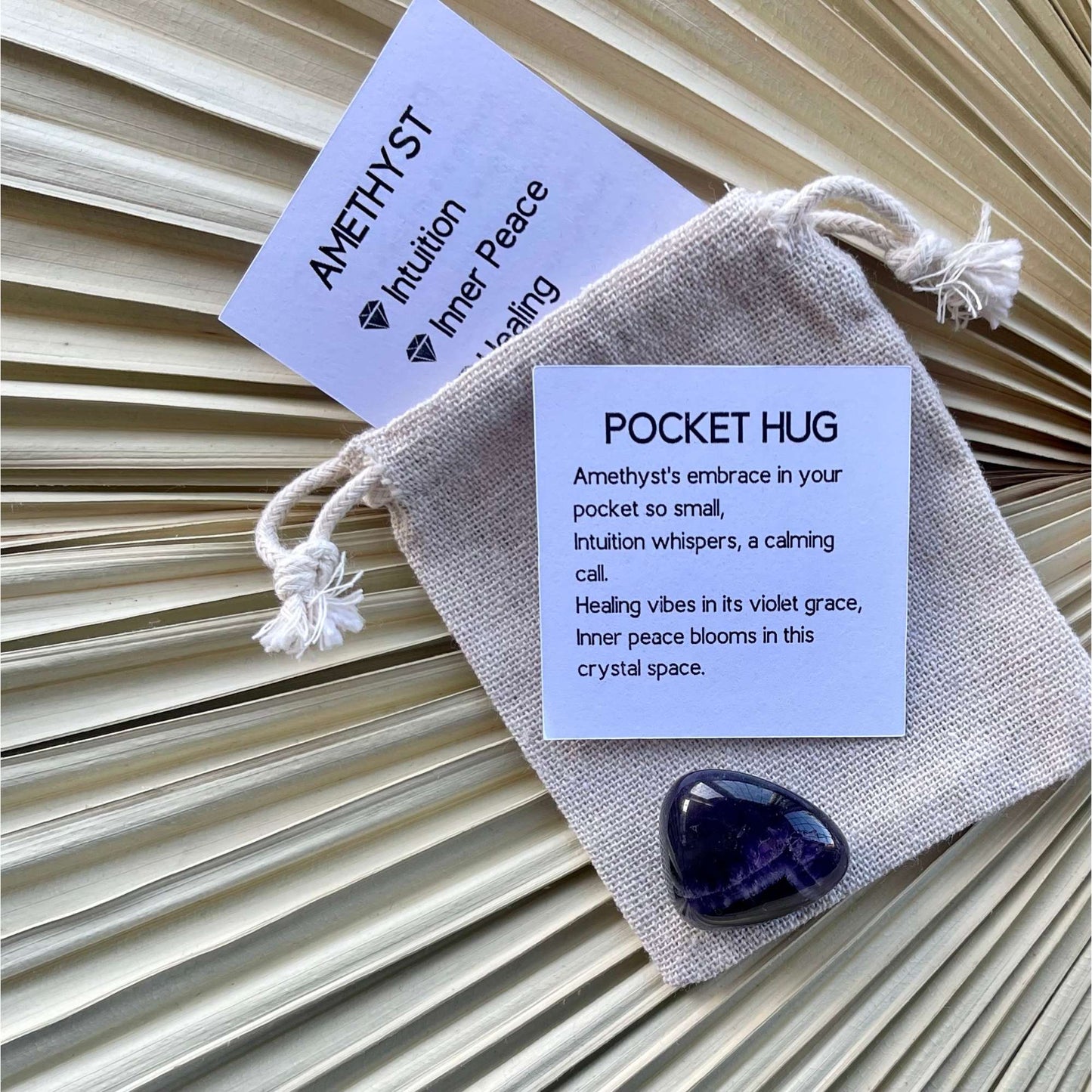 amethyst pocket hug crystal