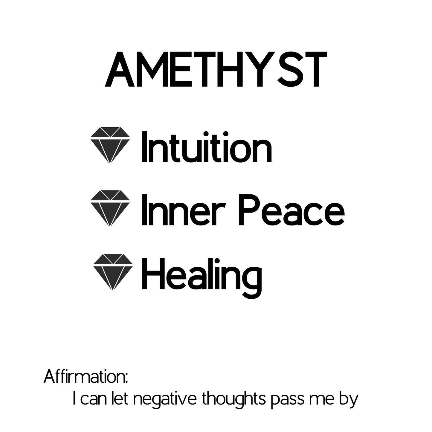 amethyst crystal properties and affirmation