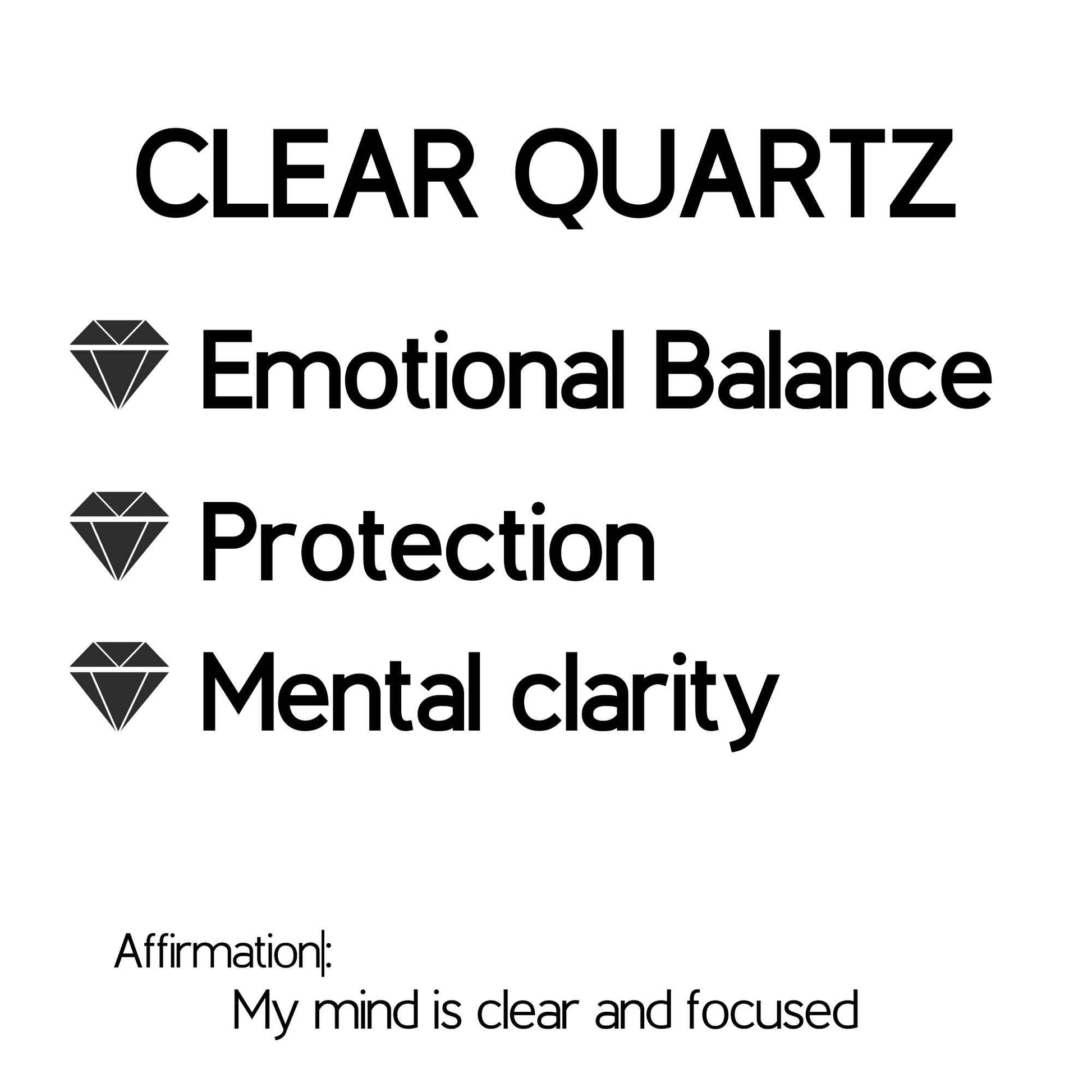 clear quartz crystal properties and affirmation