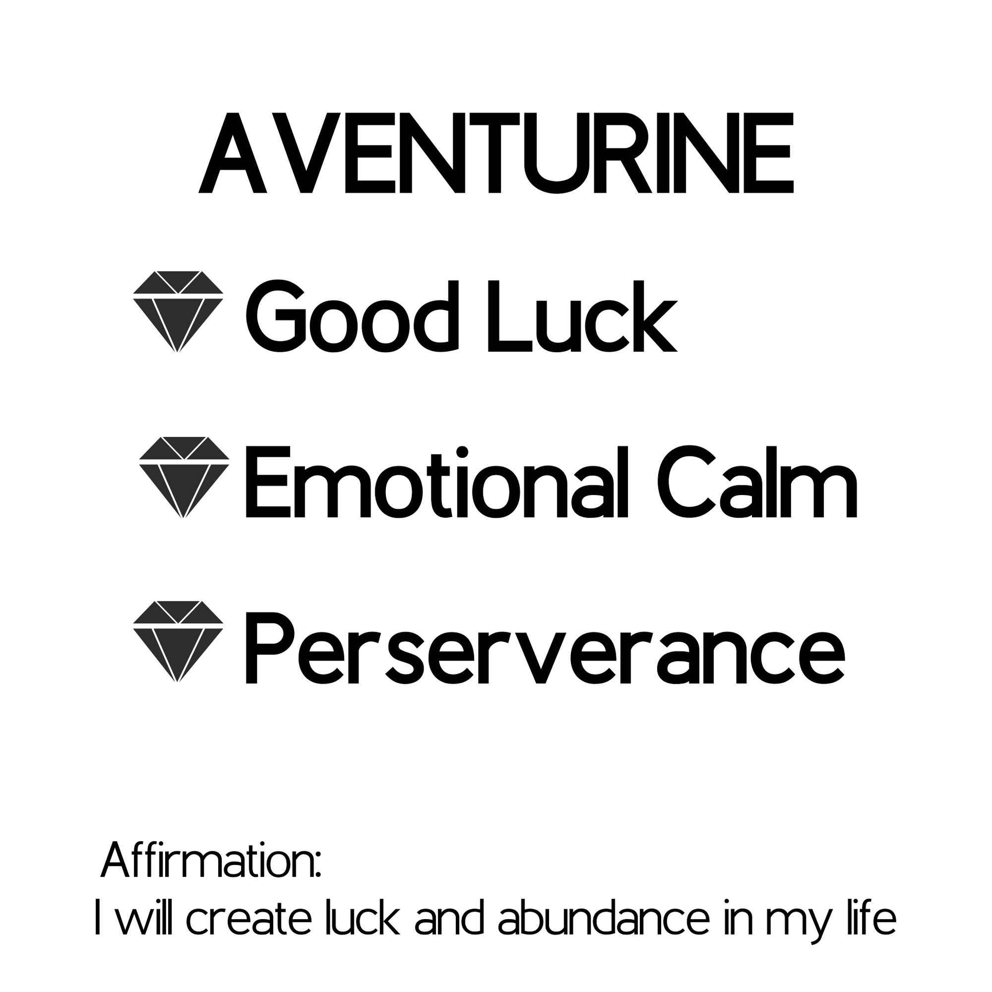 green aventurine crystal properties and affirmation