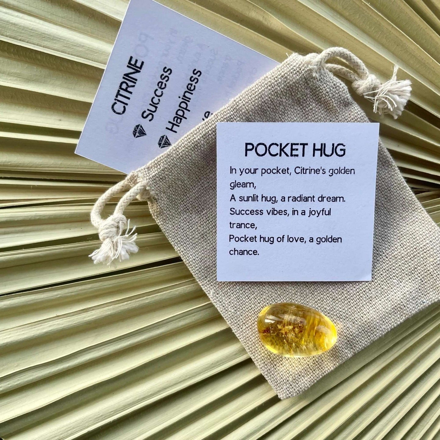 citrine pocket hug crystal