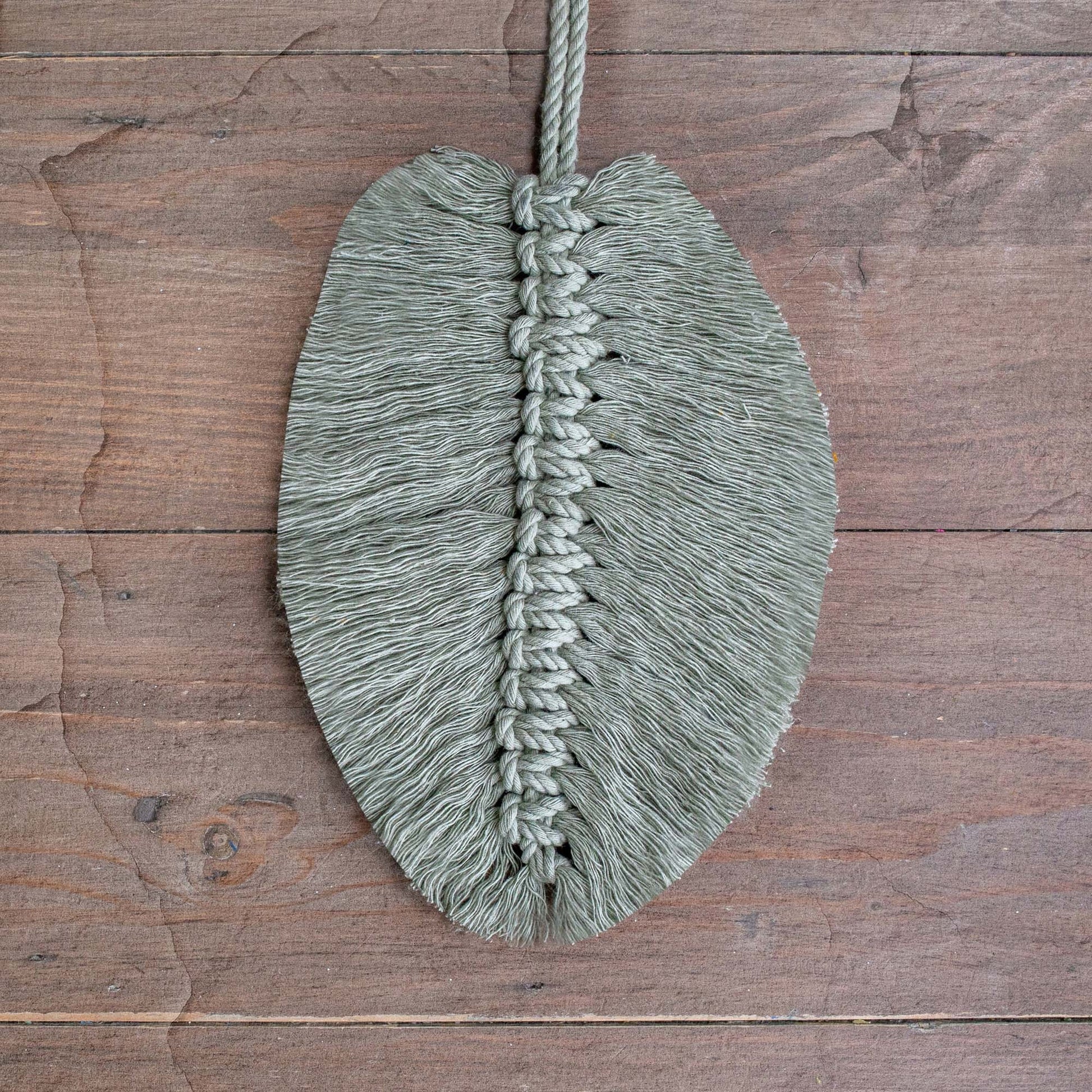 DIY Macrame Kit To Make Your Own Leaf Macrame Wall Hanging | Mindful Macrame Leaves Kit