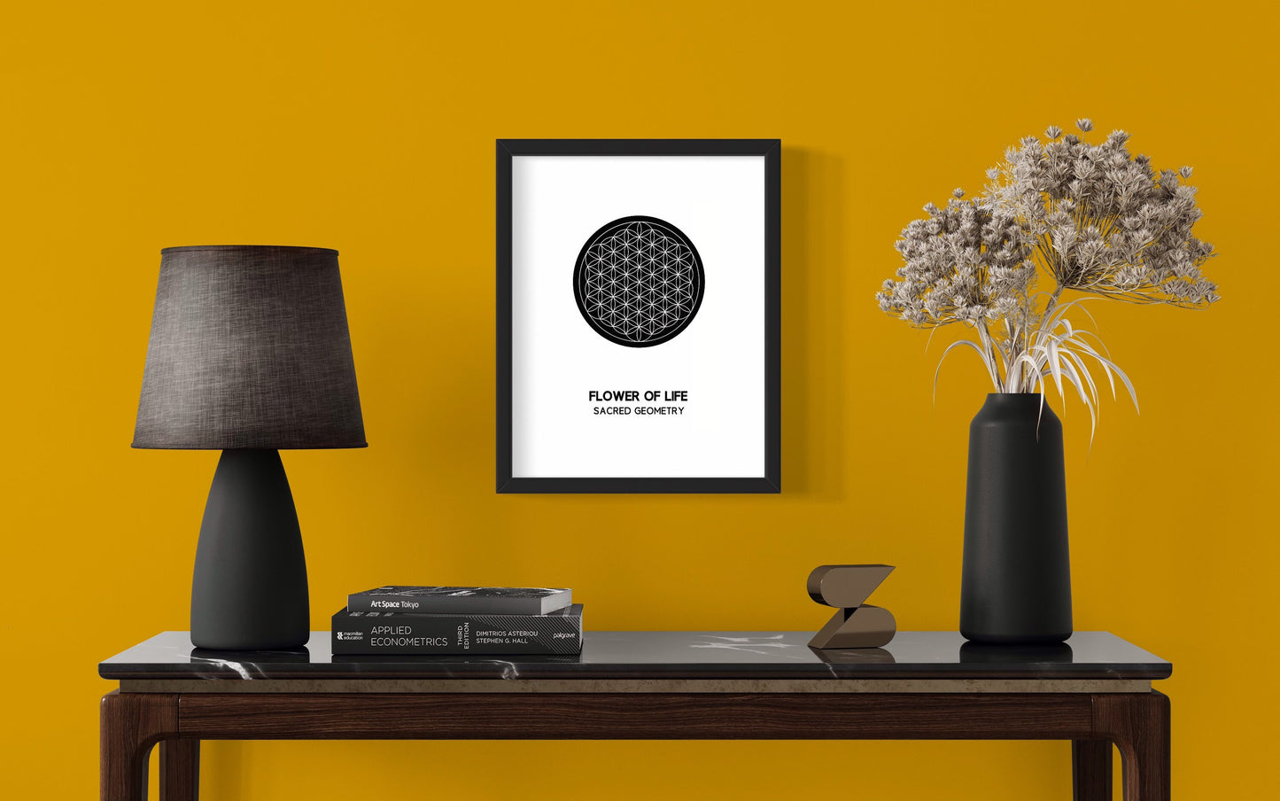 flower of life sacred geometry wall art