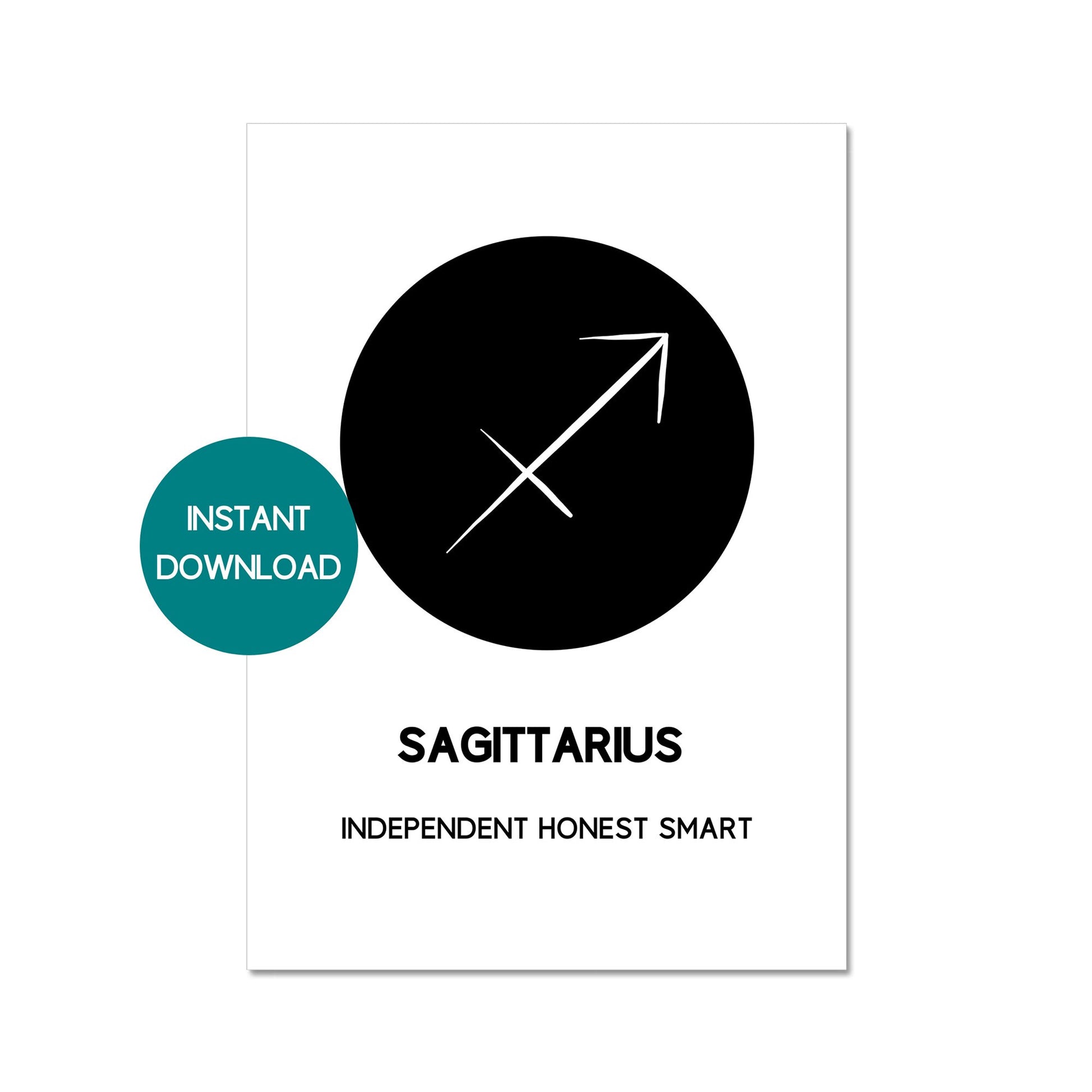 sagittarius zodiac symbol printable