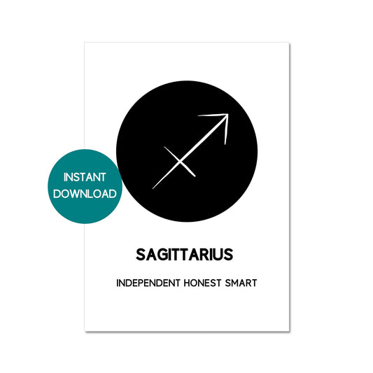 sagittarius zodiac symbol printable