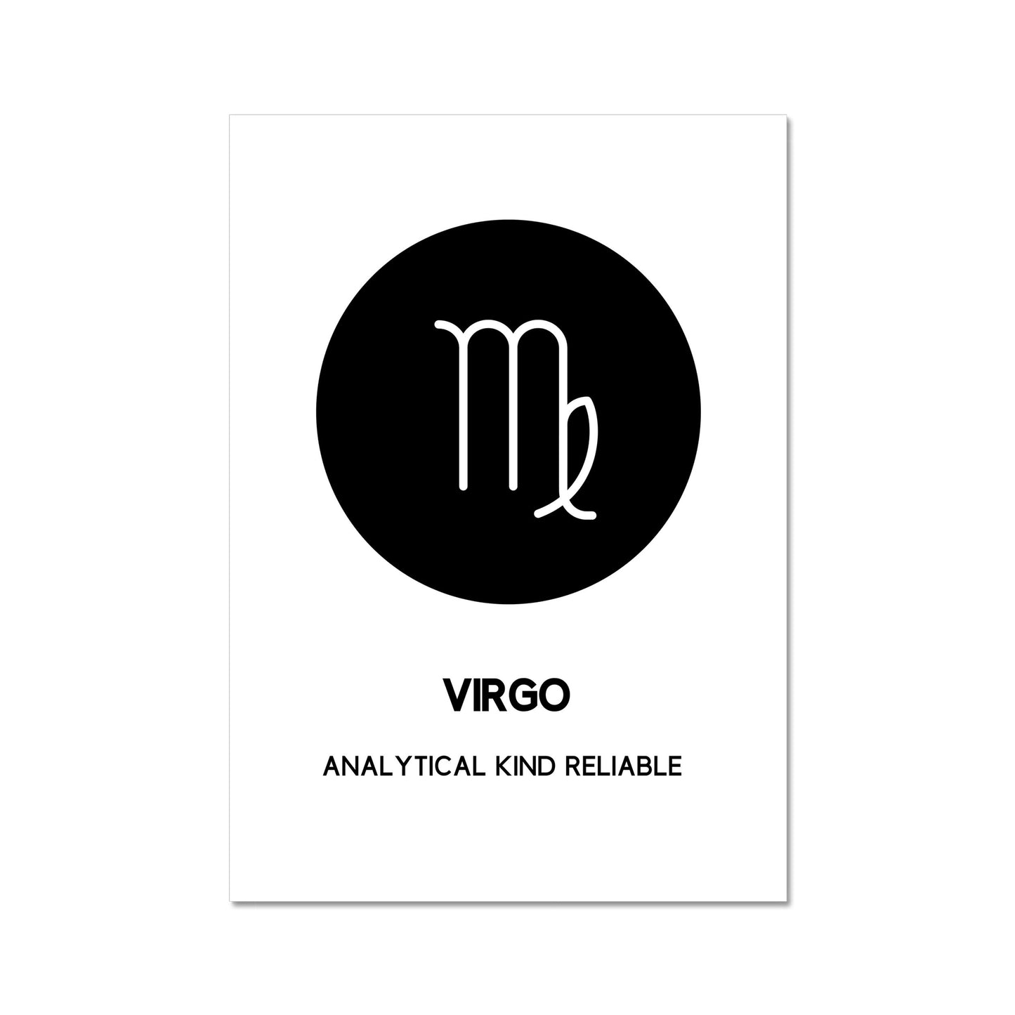virgo minimalist wall art