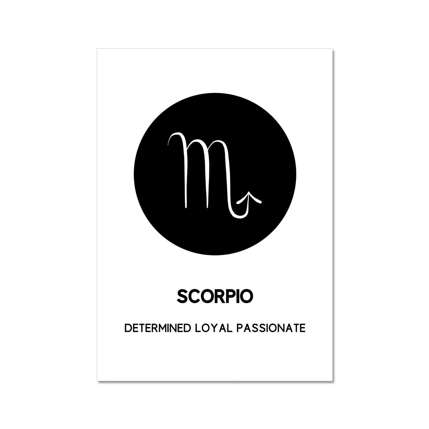 scorpio minimalist wall art