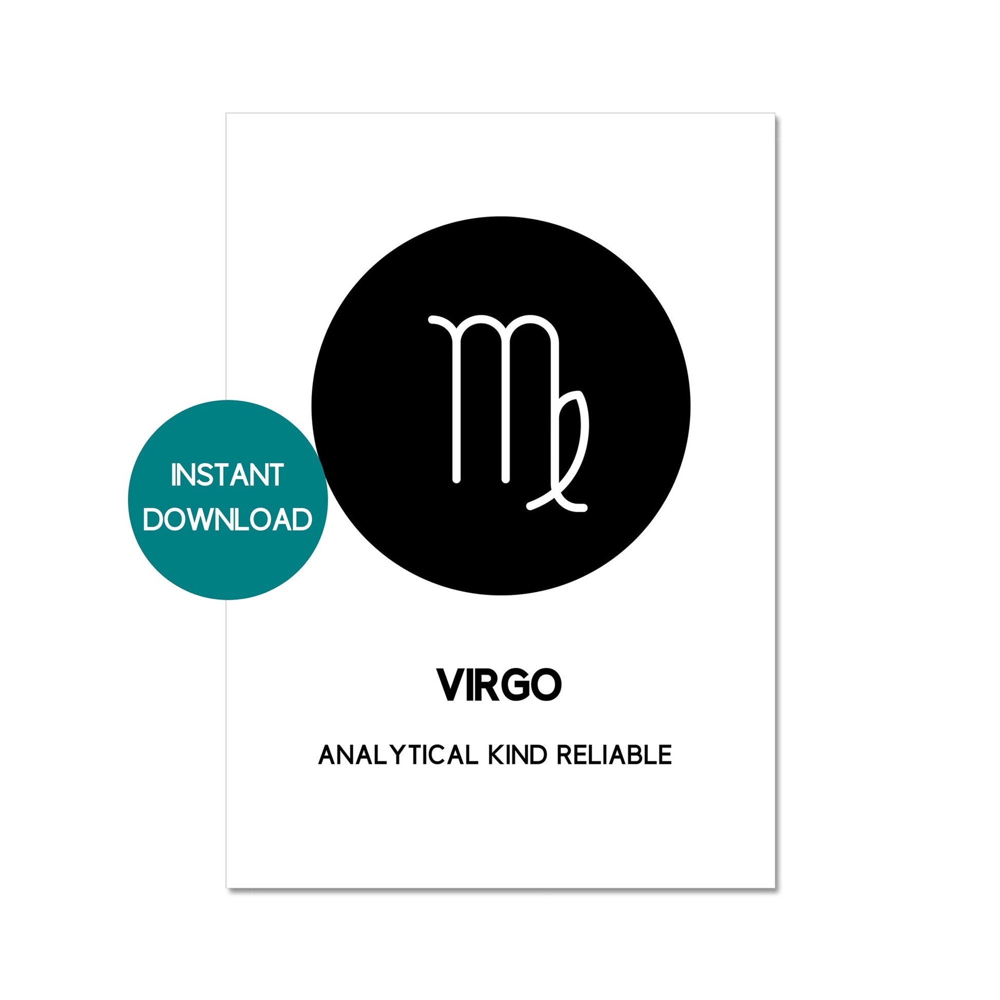 virgo zodiac symbol printable