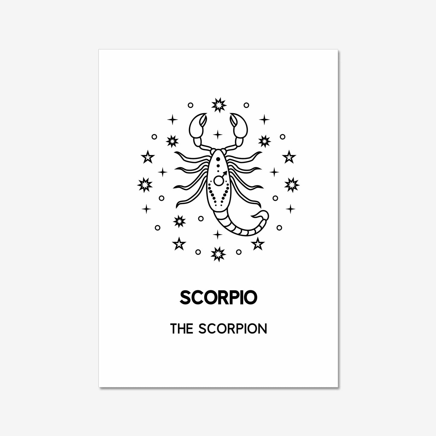 scorpio scorpian boho wall art decor