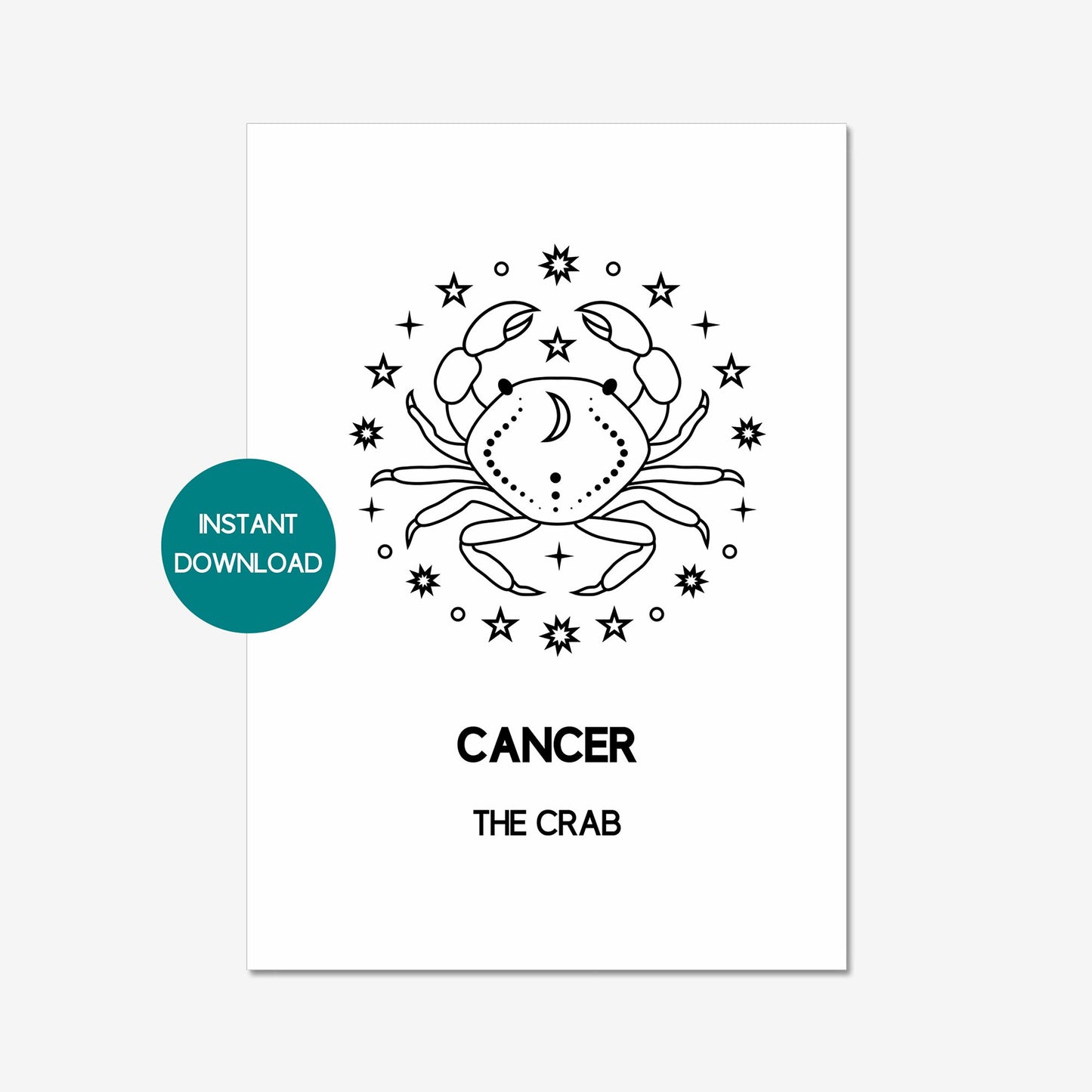 cancer star sign printable