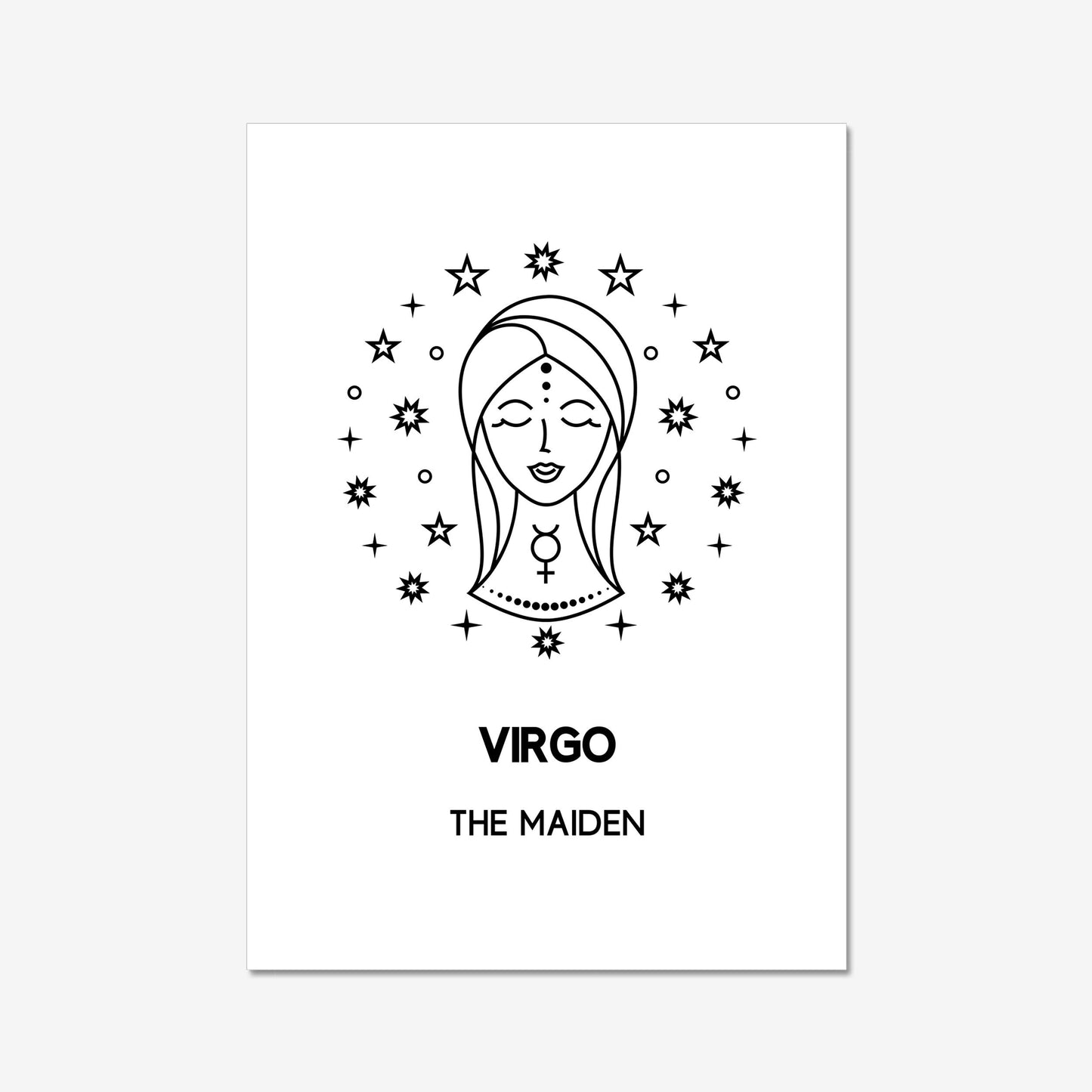 virgo maiden boho wall art decor