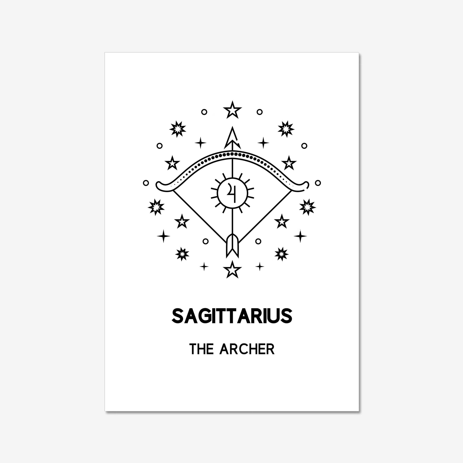 sagittarius archer boho wall art decor