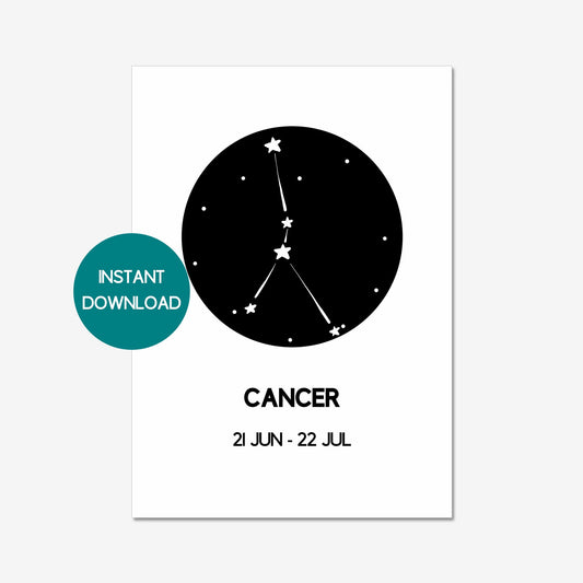 cancer printable wall art a4
