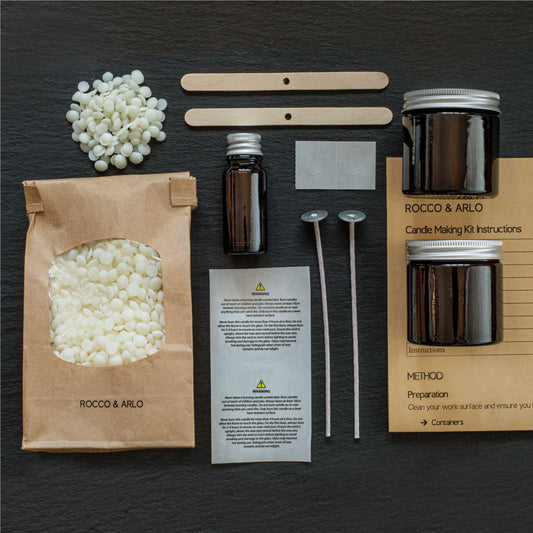 candle making kit amber jars