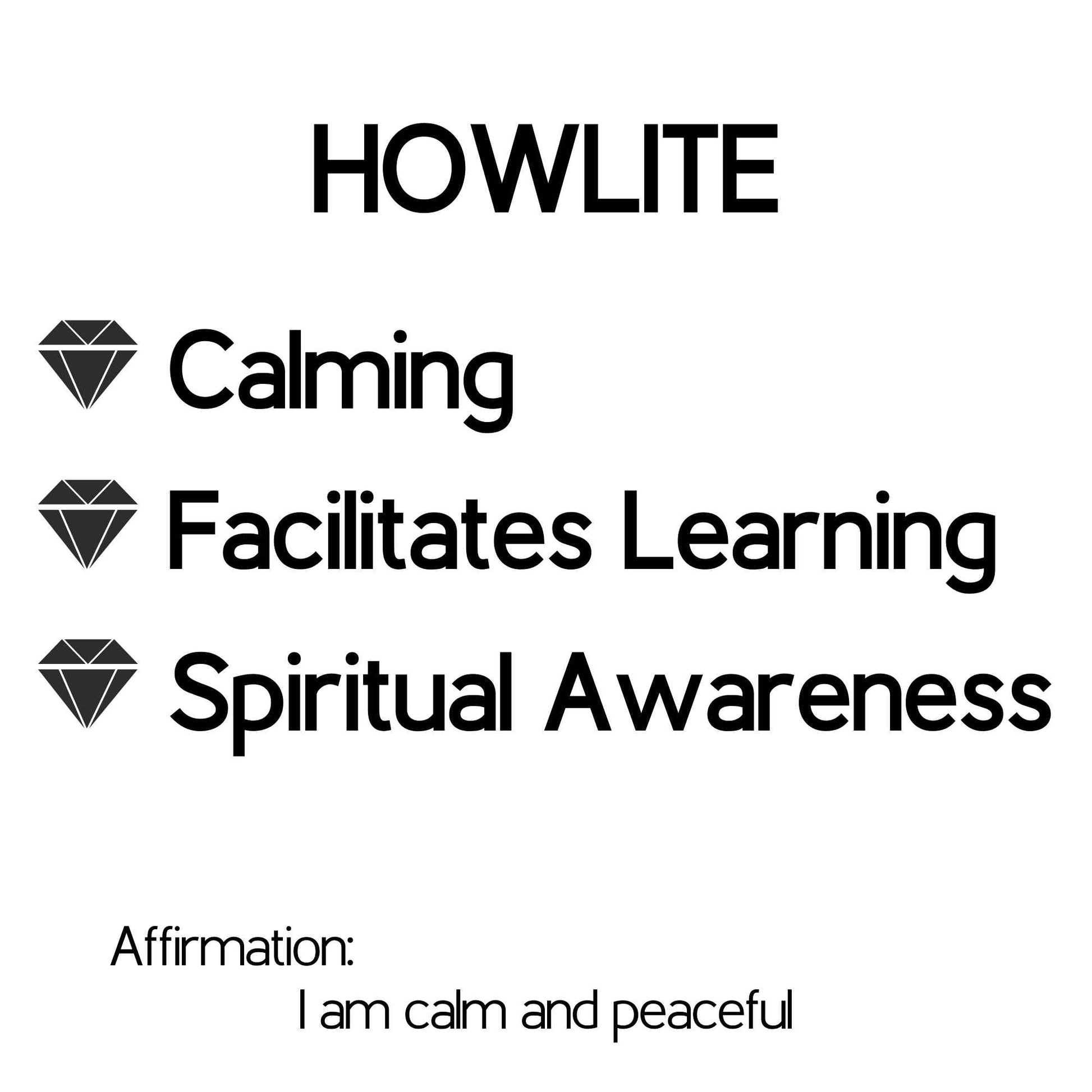 howlite crystal properties and affirmation