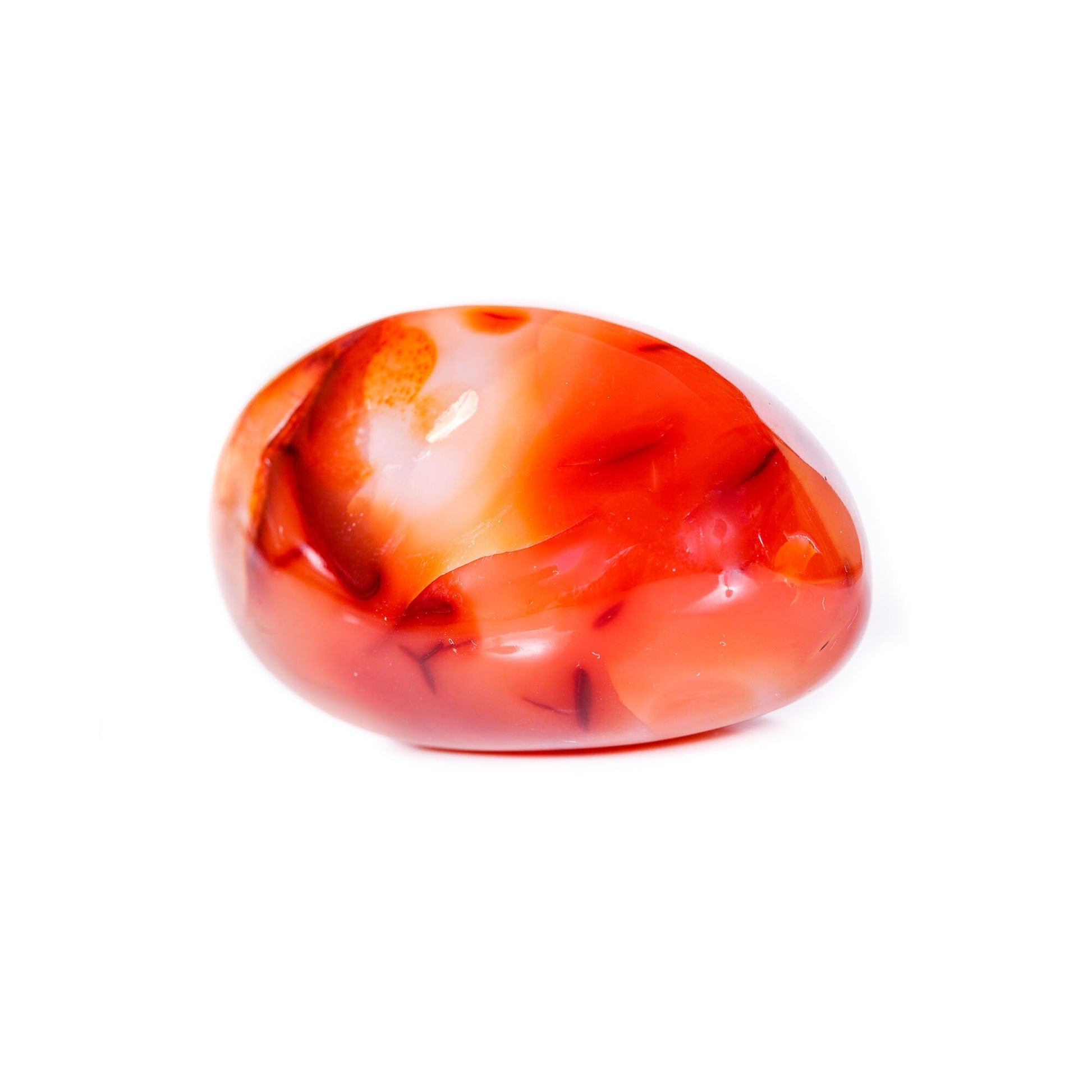 Red Carnelian Tumbled Stone | Pocket Tumble Stones | Healing Crystal Chakra Reiki Gemstone