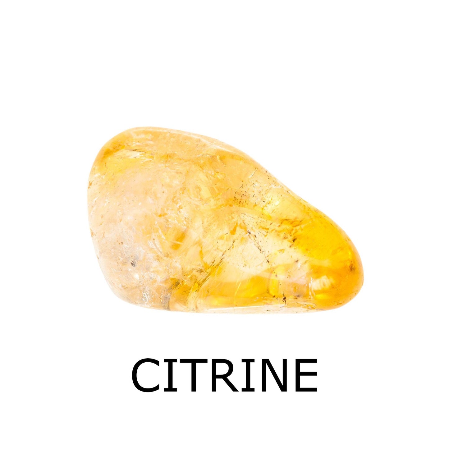 citrine tumbled stone