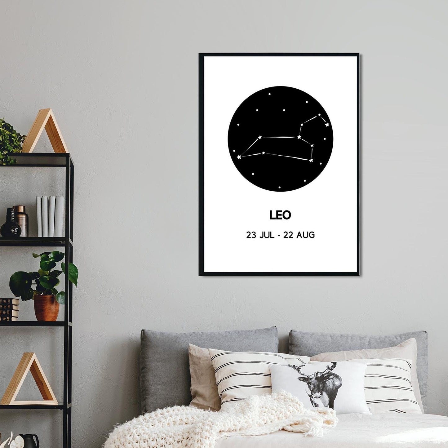 leo zodiac wall art