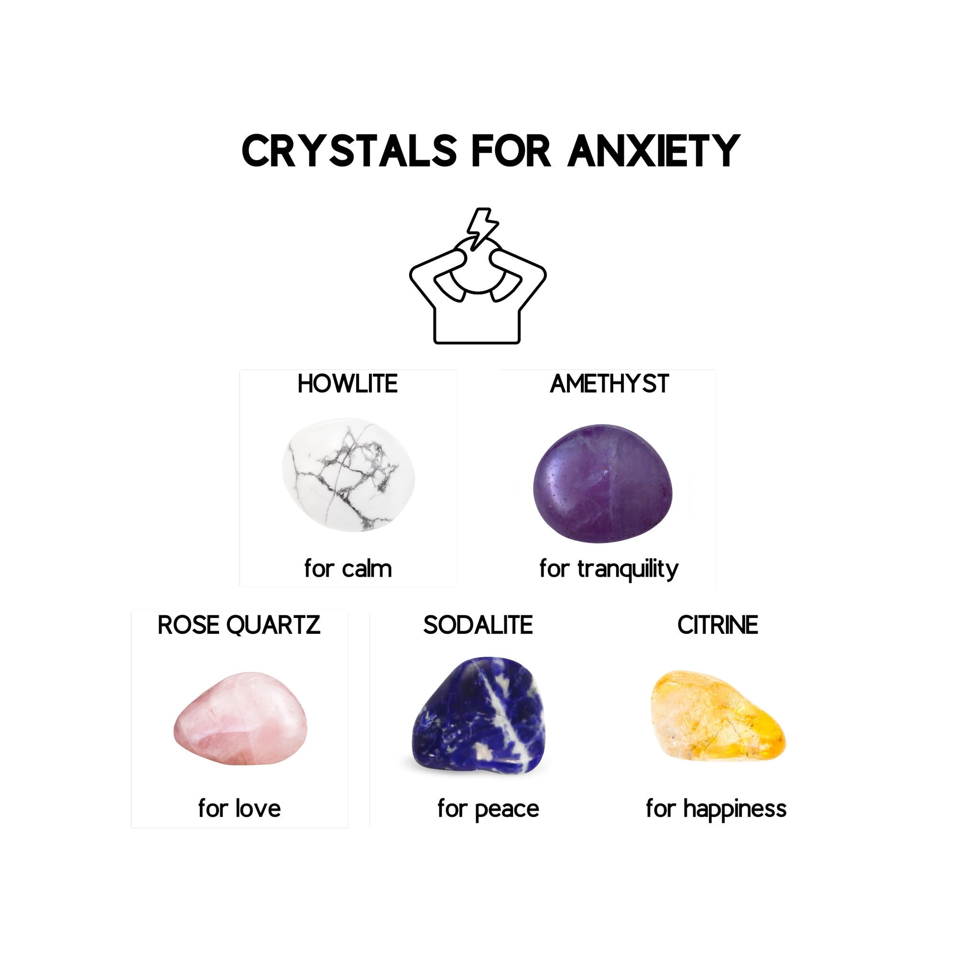 anxiety relief crystal set