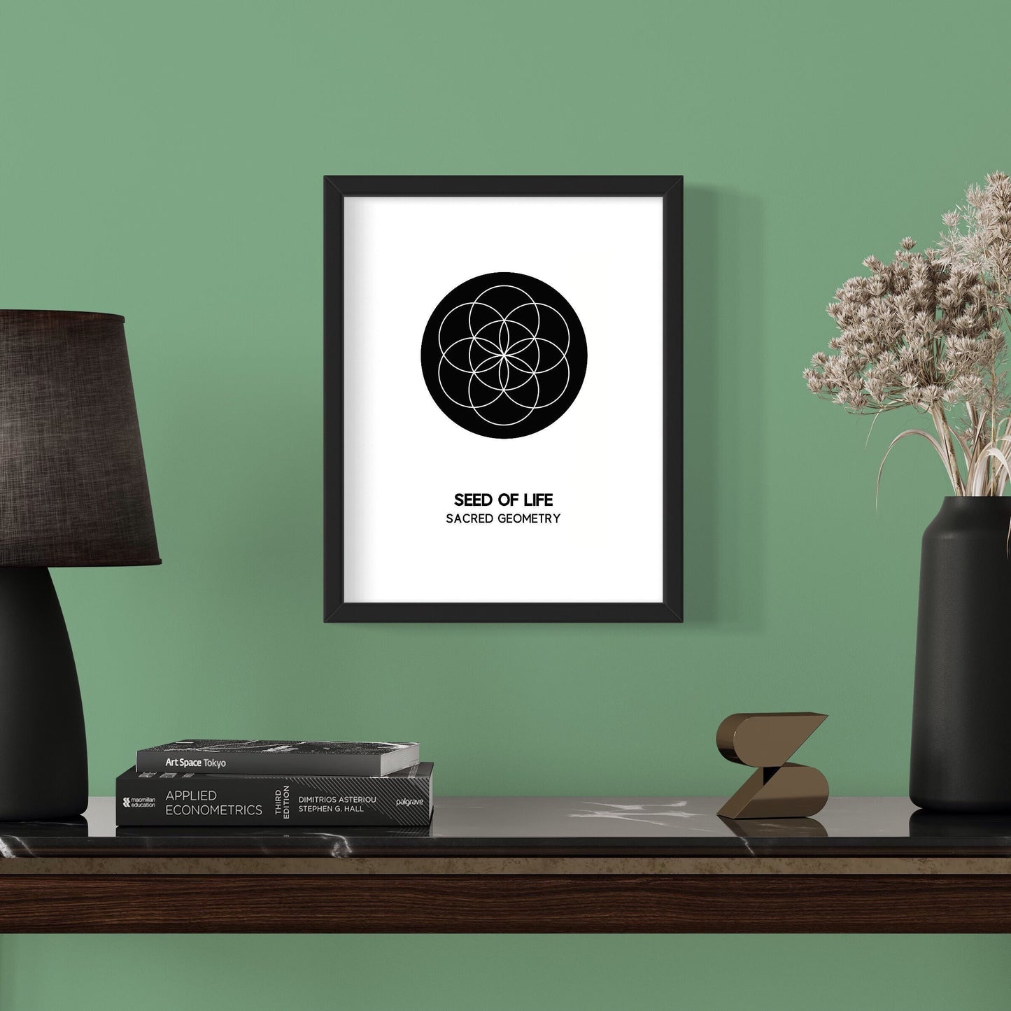 seed of life sacred geometry wall art