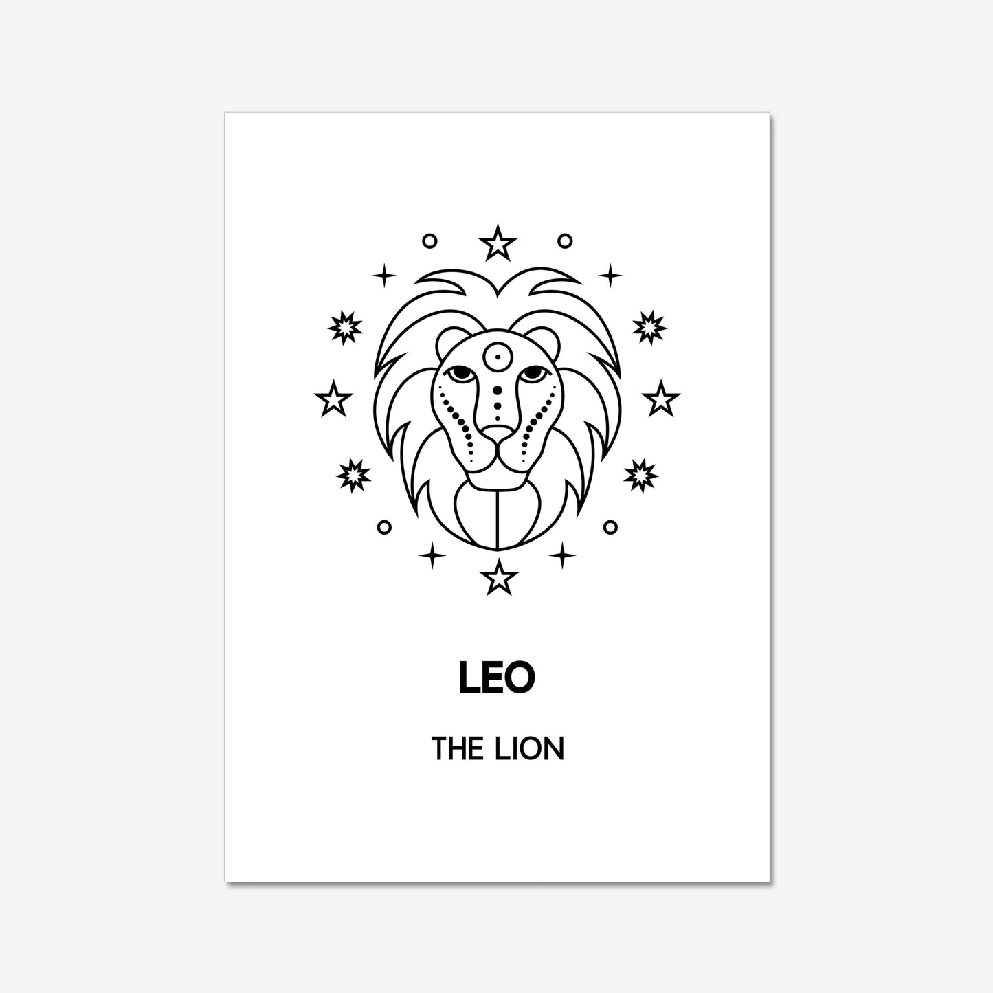 leo lion boho wall art decor