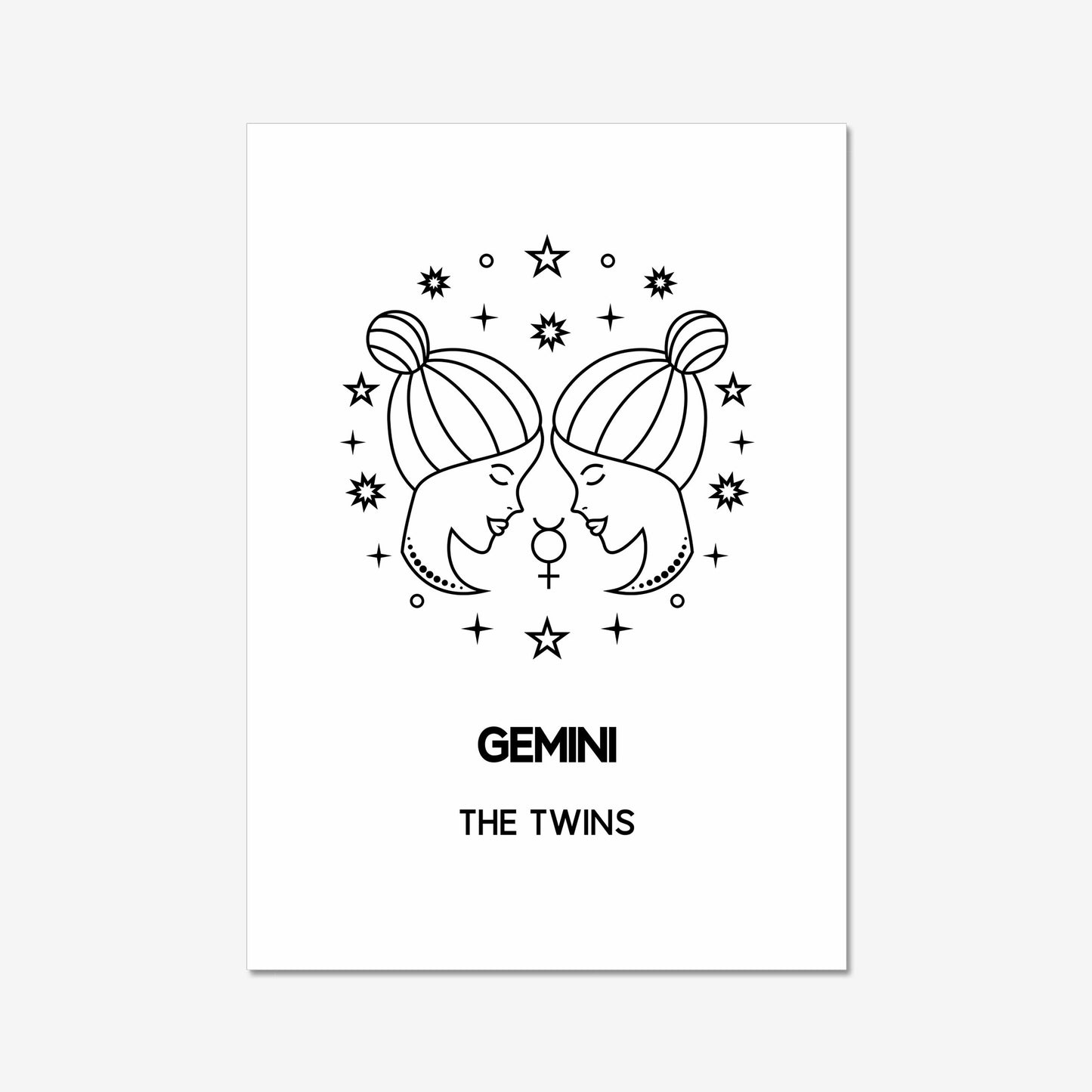 gemini twins boho home decor gift