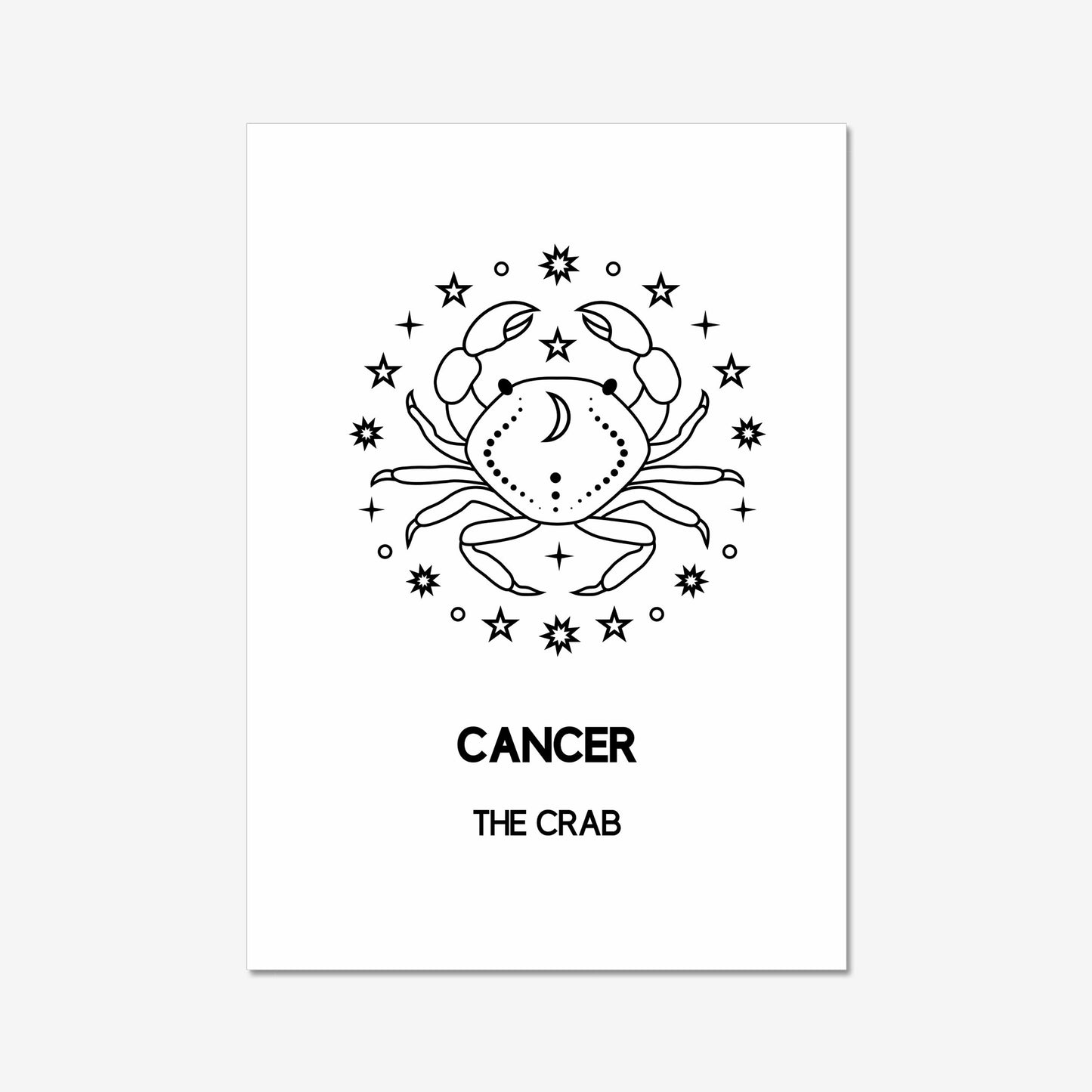 cancer crab boho wall art decor