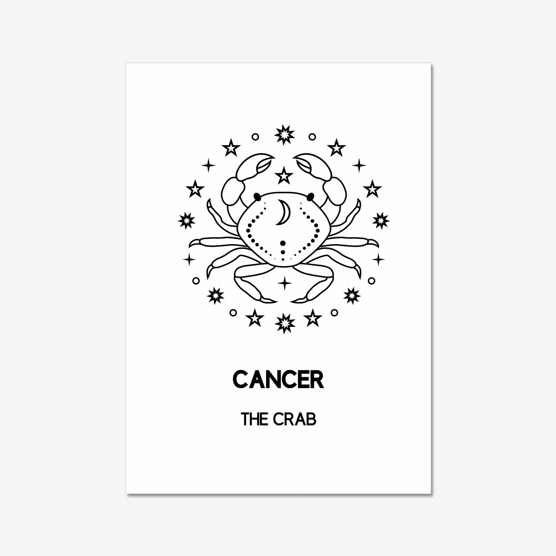 cancer crab boho wall art decor