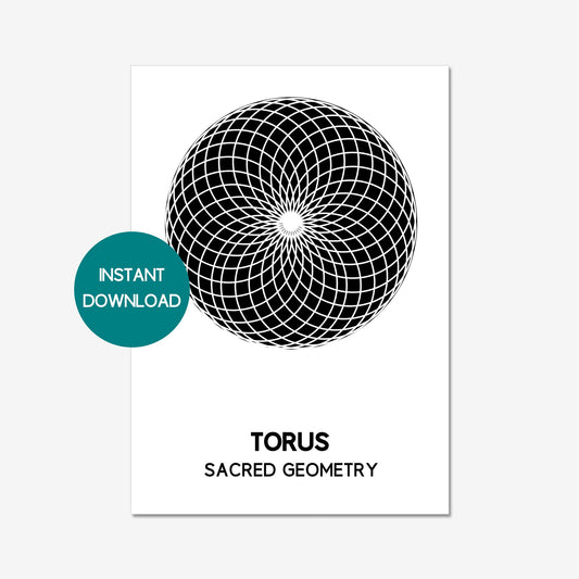 torus yoga wall decor gift