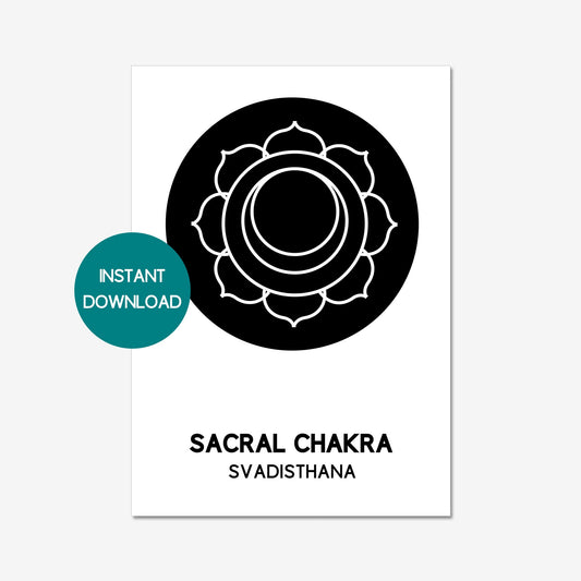 sacral chakra printable