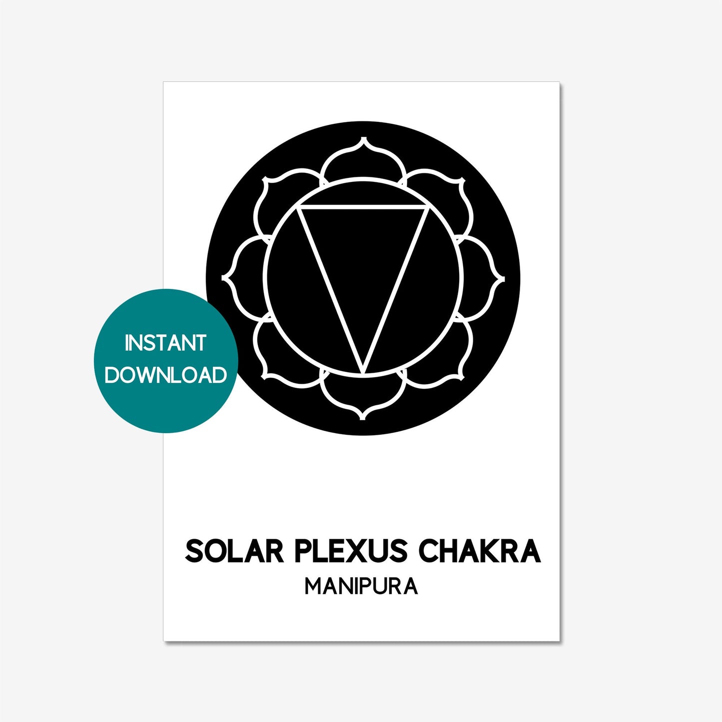 solar plexus chakra printable