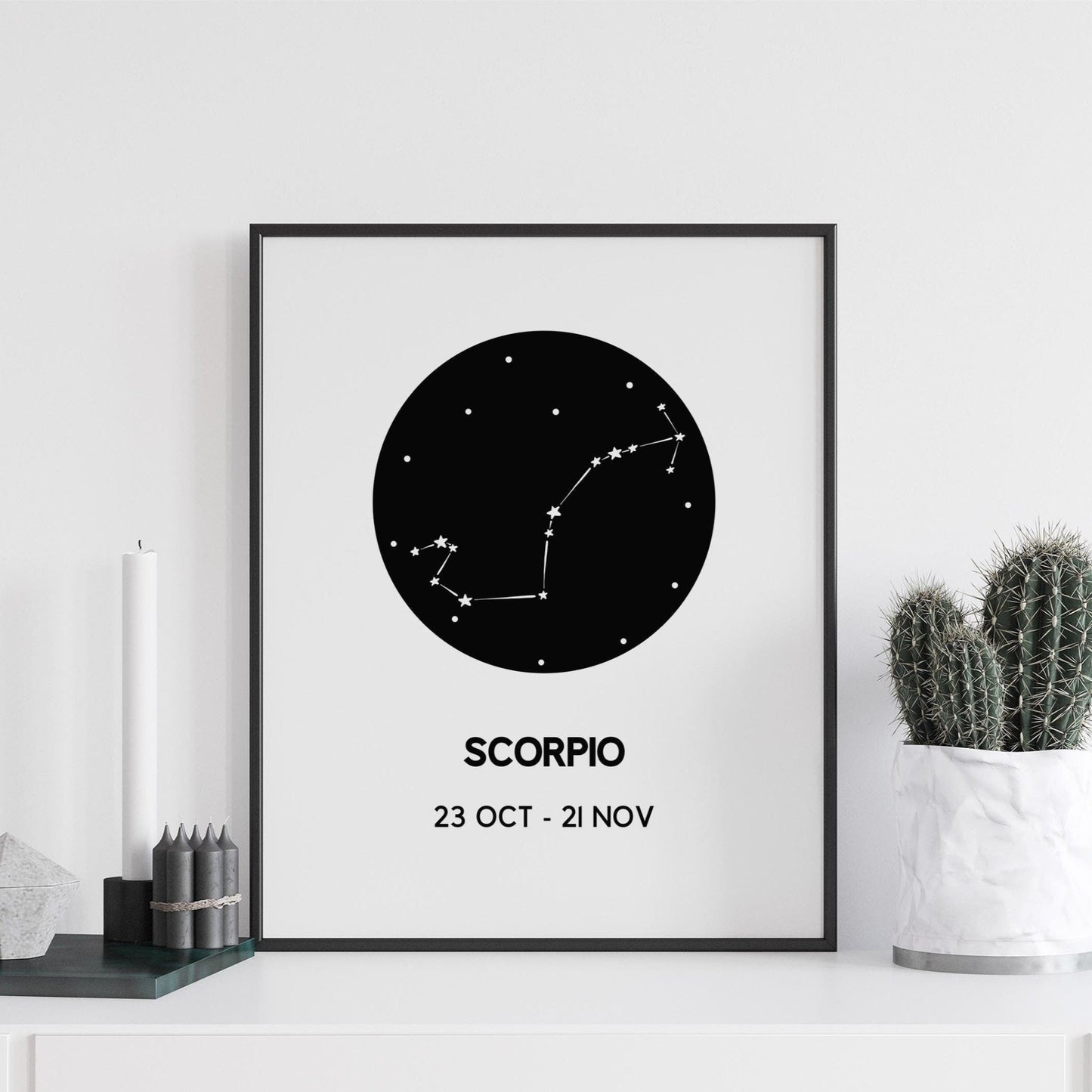 scorpio constellation print
